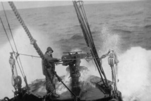 Jaging av kval, "veslegut" 1929